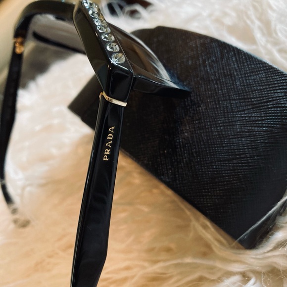 Prada Jeweled Cat Eye Sunglasses with Case - Picture 6 of 16